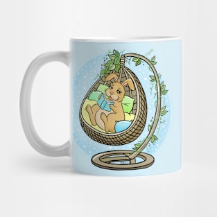 Peaceful bunny reading Mug